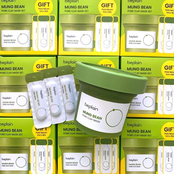 Beplain Mung Bean Pore Clay Mask 120ml + Mung Bean Pore Serum (1 ml x 3ea) Set